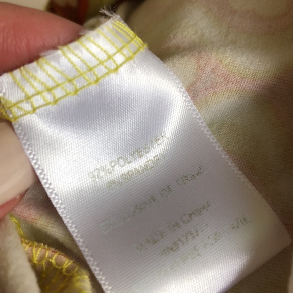 Riley & James Retro Ditsy Floral Orange Yellow Short Sleeve Button Mini Dress - Picture 5 of 5